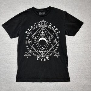 Blackcraft Cult Mens Graphic Tee Medium Black Occult Sigil 666 Goth Shirt
